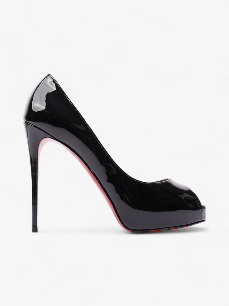  Christian Louboutin New Very Prive 120 Black Patent Leather EU 40 UK 7