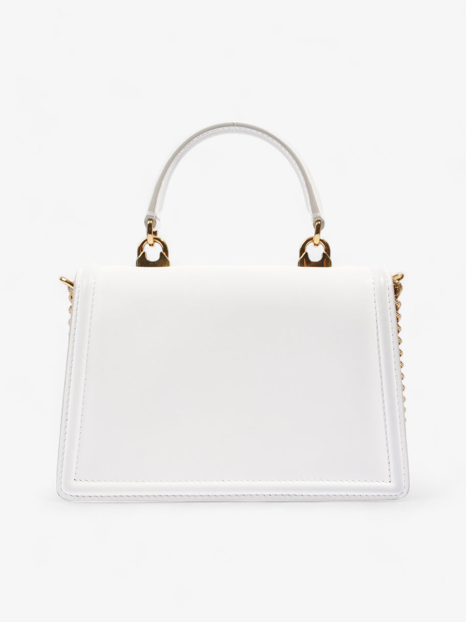 Dolce and Gabbana Dolce and Gabbana White Calfskin Leather Small Image 4