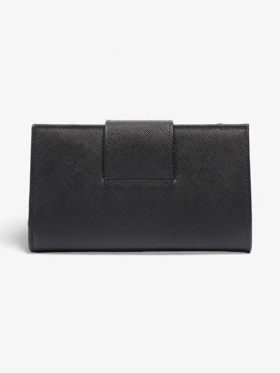 Prada Fold Up Wallet Black Saffiano Leather Image 2