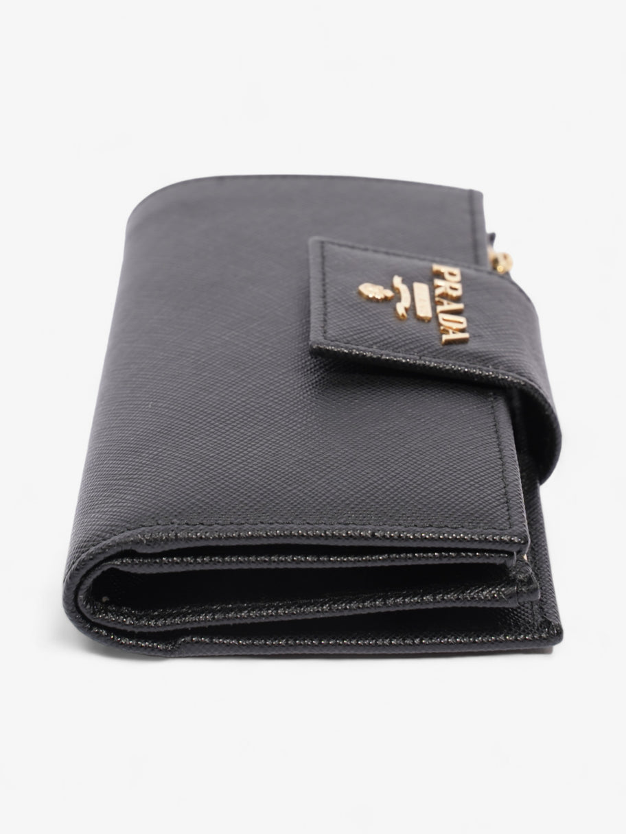 Prada Fold Up Wallet Black Saffiano Leather Image 3