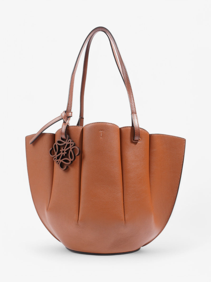  Loewe Shell Bag Brown Leather