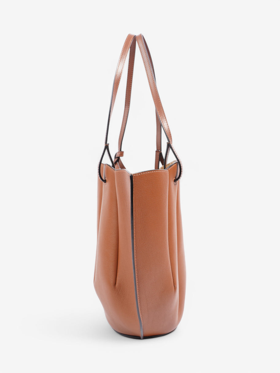 Loewe Shell Bag Brown Leather Image 3