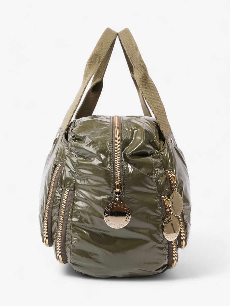 Stella McCartney Nirvana Bowling Bag Khaki Nylon Image 3