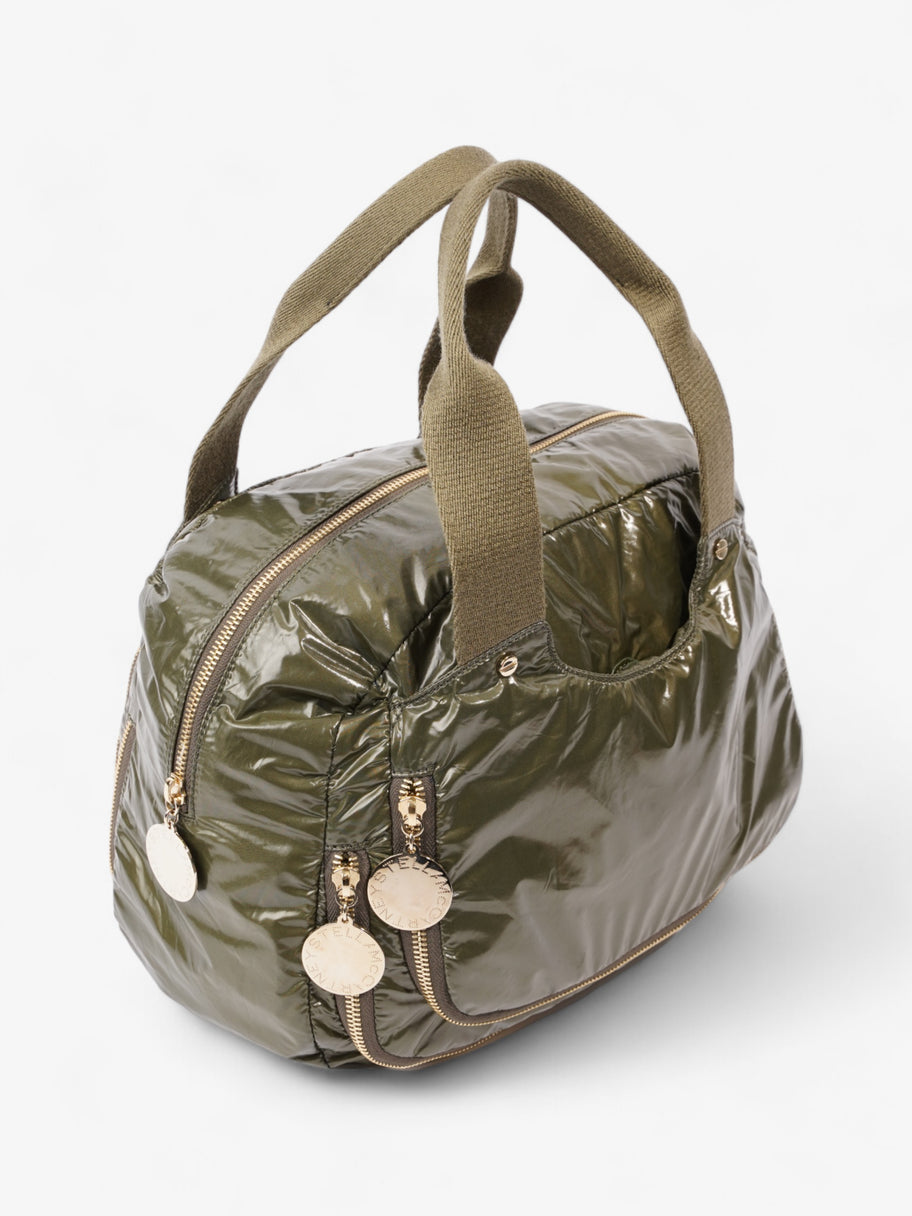 Stella McCartney Nirvana Bowling Bag Khaki Nylon Image 7