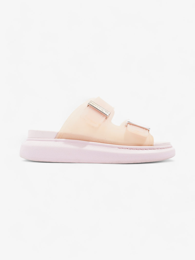  Alexander McQueen Hybrid Buckle Slides Pink Rubber EU 36 UK 3