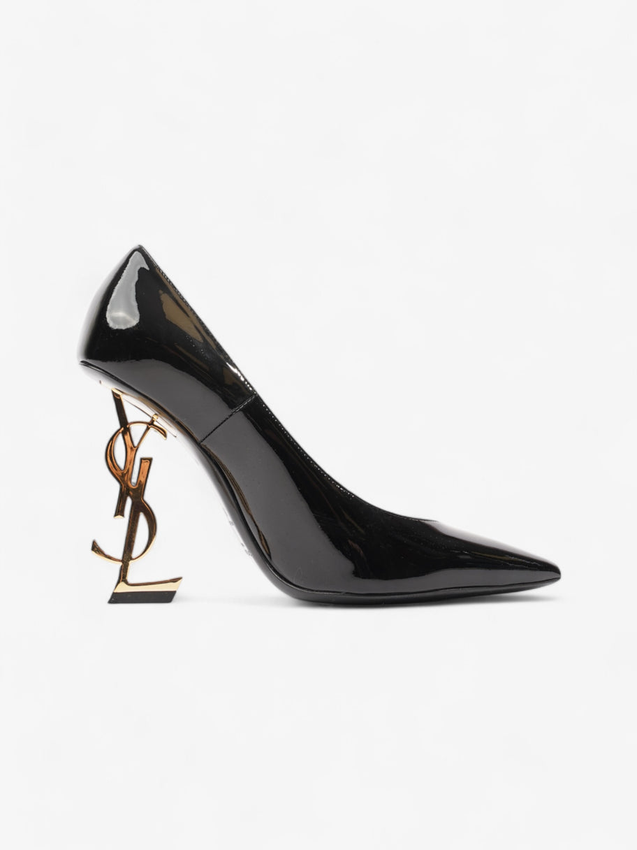 Saint Laurent Opyum 110mm Black / Gold Patent Leather EU 38 UK 5 Image 4