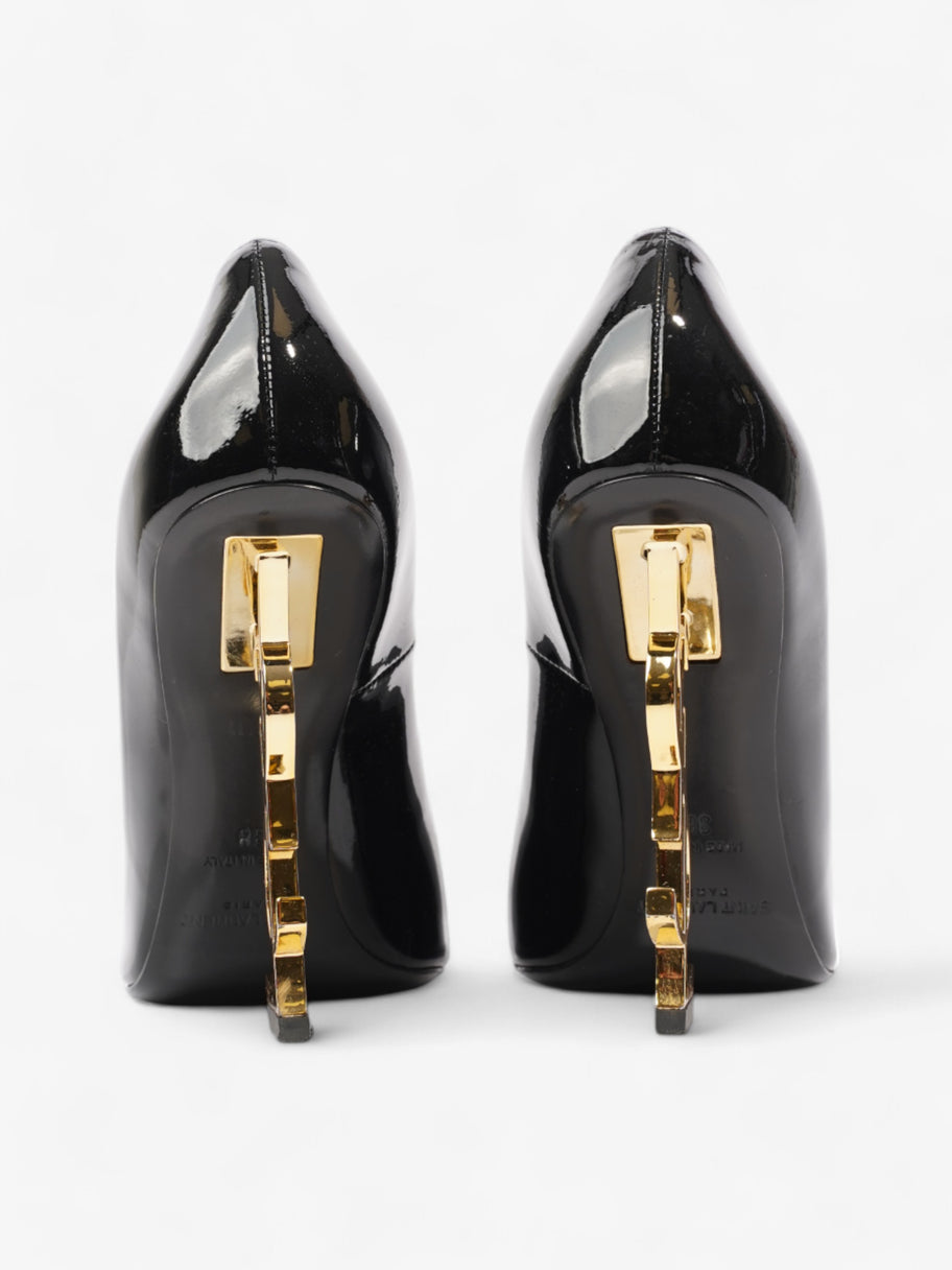 Saint Laurent Opyum 110mm Black / Gold Patent Leather EU 38 UK 5 Image 6