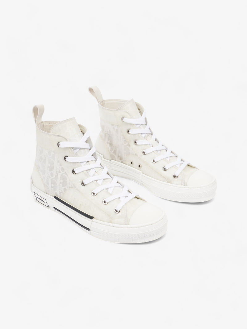  Christian Dior B23 High Top White Canvas EU 40 UK 7