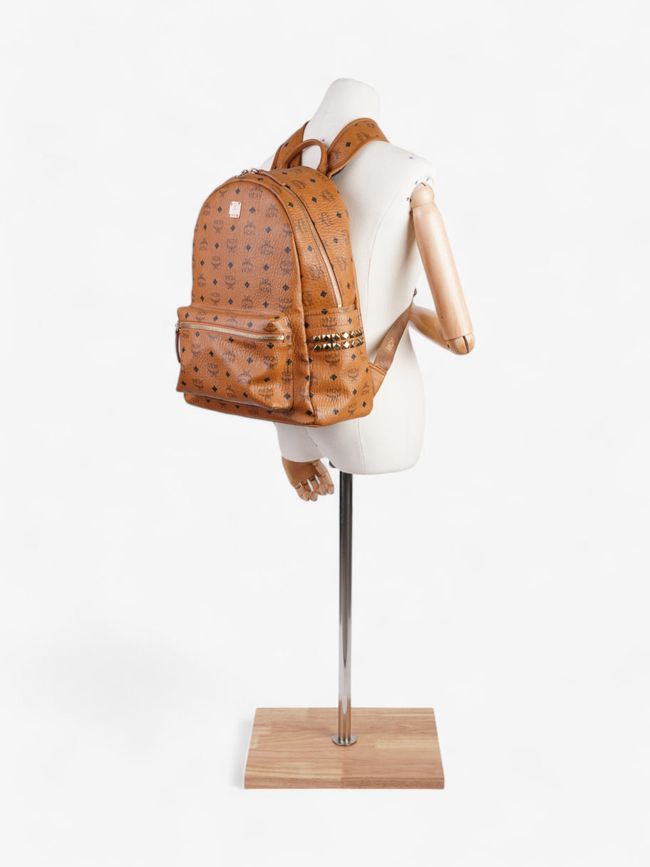 MCM Stark Backpack Cognac Leather Medium Image 13