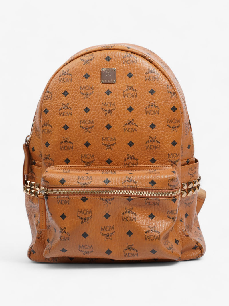  MCM Stark Backpack Cognac Leather Medium