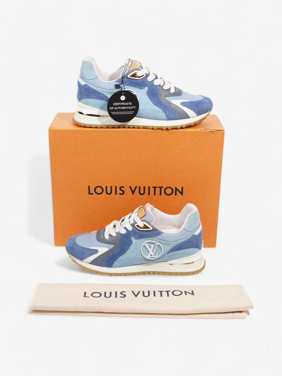 Louis Vuitton Run Away Blue / White / Navy Blue Suede EU 40 UK 6 Image 9