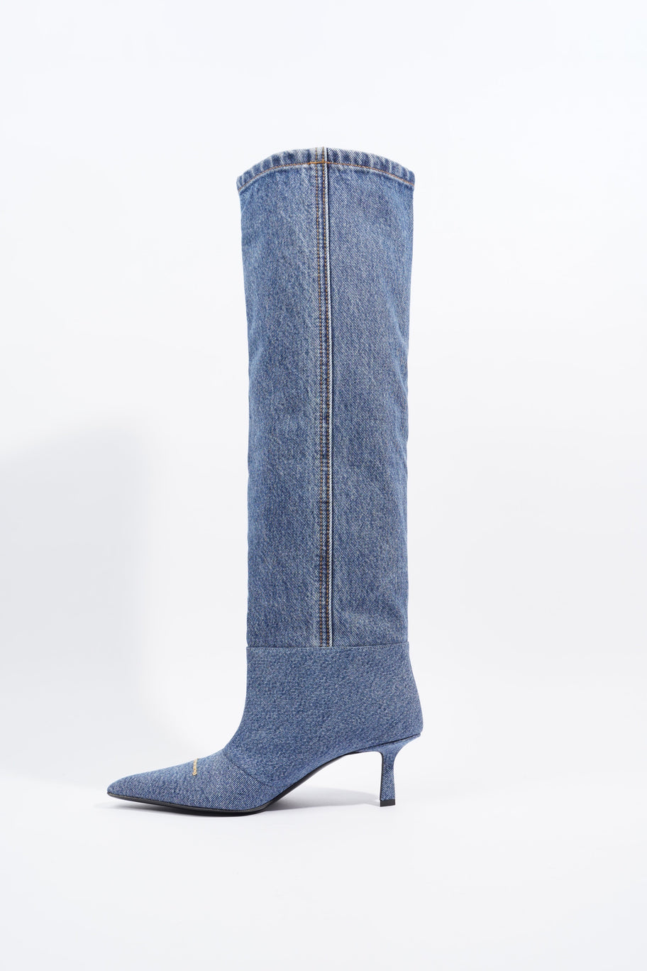 Alexander Wang Womens Viola 65 Slouch Boot Washed Denim EU 36 / UK 3 Image 3