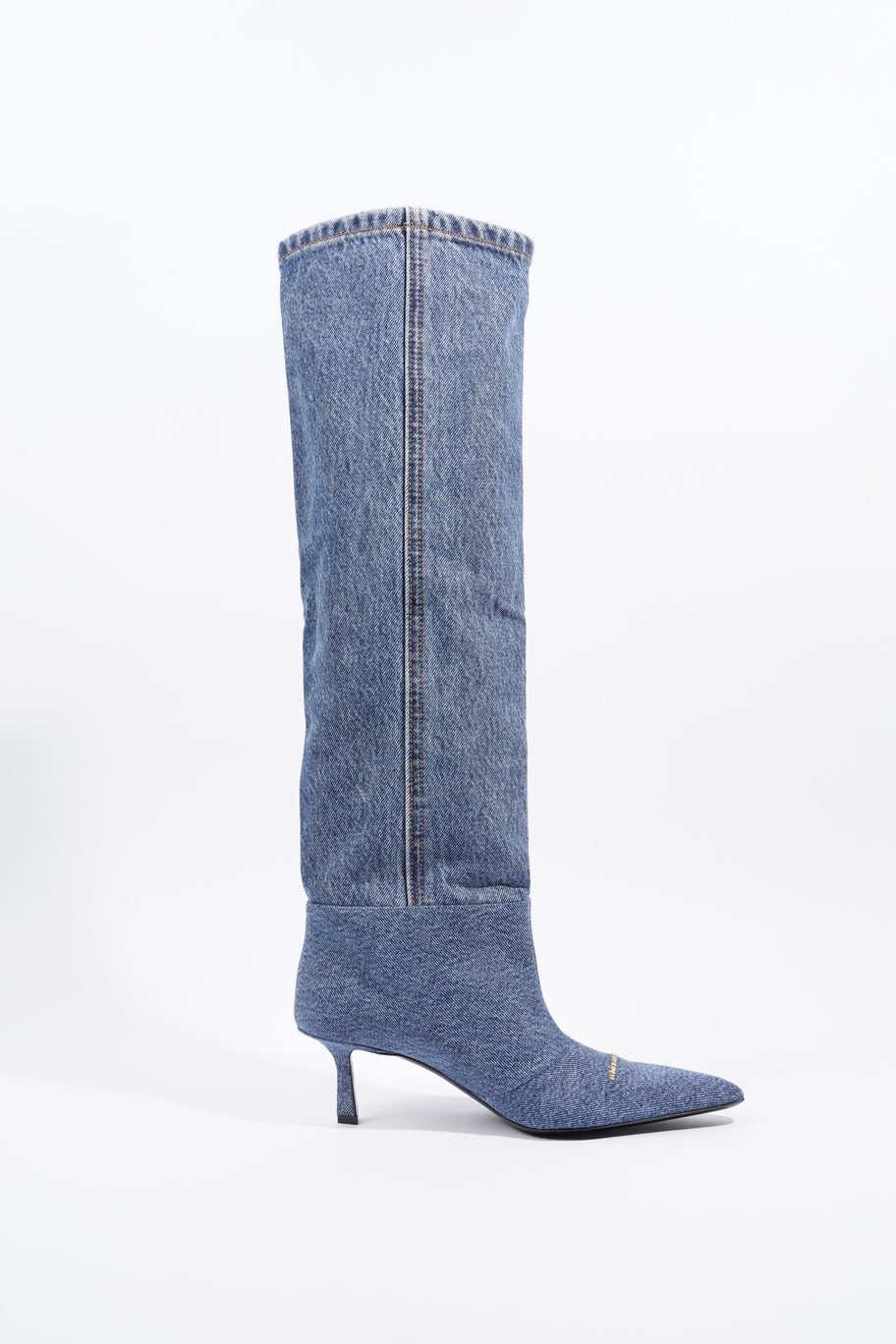 Alexander Wang Womens Viola 65 Slouch Boot Washed Denim EU 36 / UK 3 Image 4