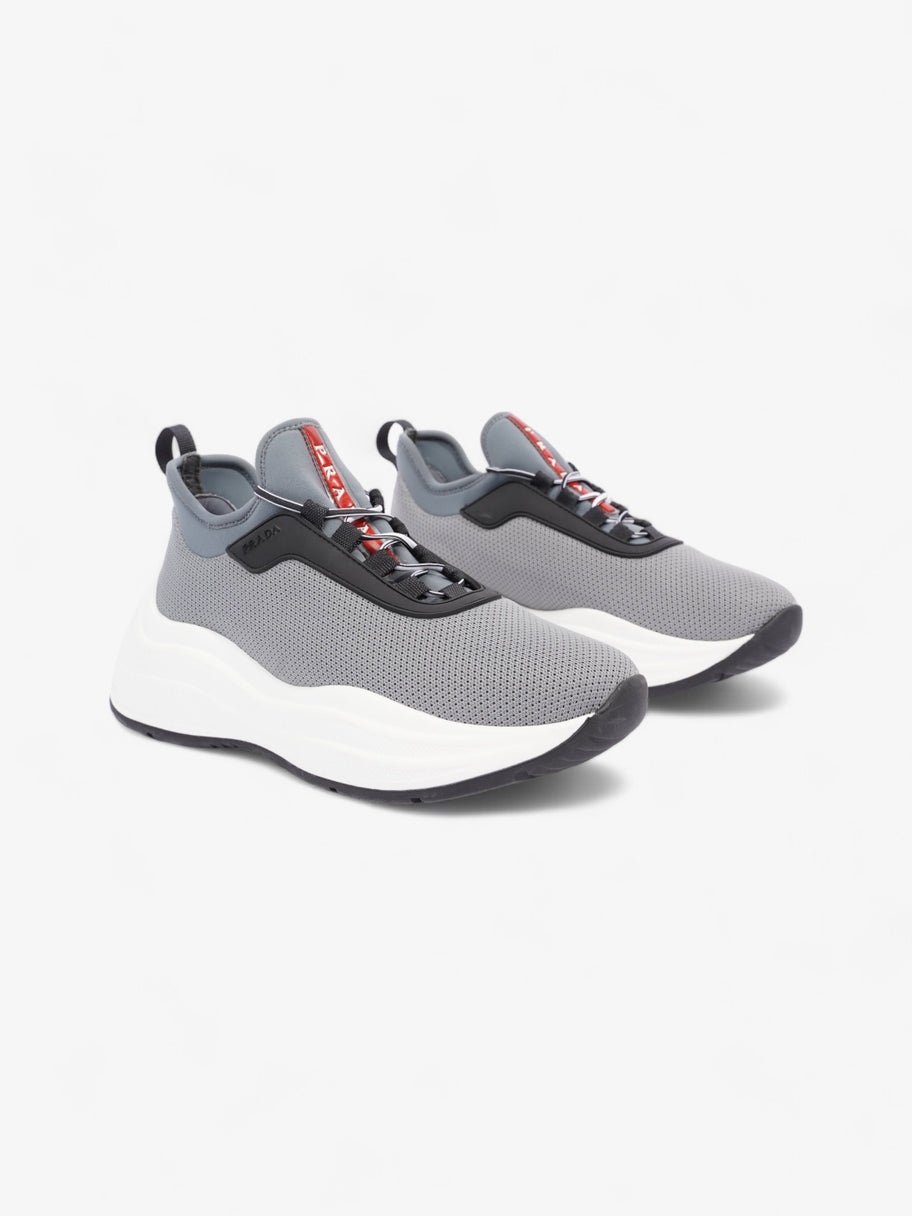 Prada Womens Neoprene Grey / White / Black EU 35 / UK 2 Image 3