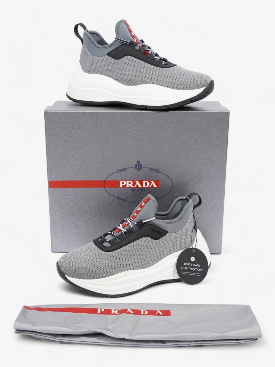 Prada Womens Neoprene Grey / White / Black EU 35 / UK 2 Image 11