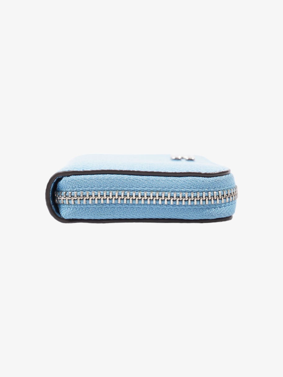 Coach Essential Zip Around Wallet Blue Leather Image 4