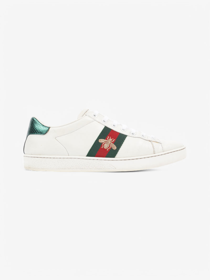  Gucci Ace Embroidered Bee Sneakers  White  / Green / Red Leather EU 38.5 UK 5.5