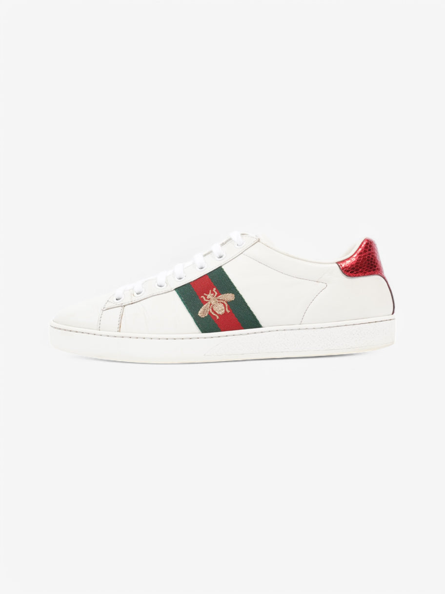 Gucci Ace Embroidered Bee Sneakers  White  / Green / Red Leather EU 38.5 UK 5.5 Image 5