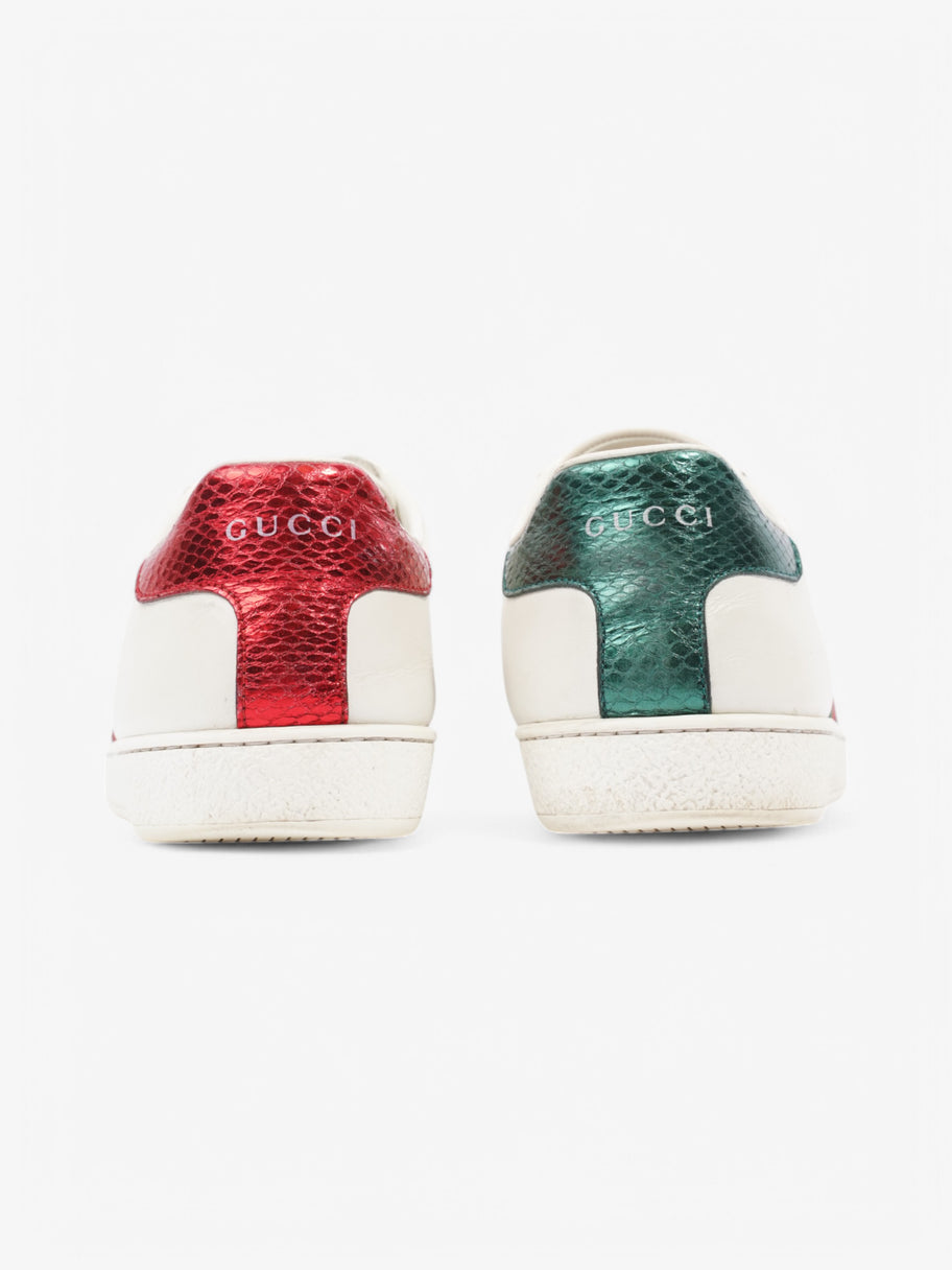 Gucci Ace Embroidered Bee Sneakers  White  / Green / Red Leather EU 38.5 UK 5.5 Image 6