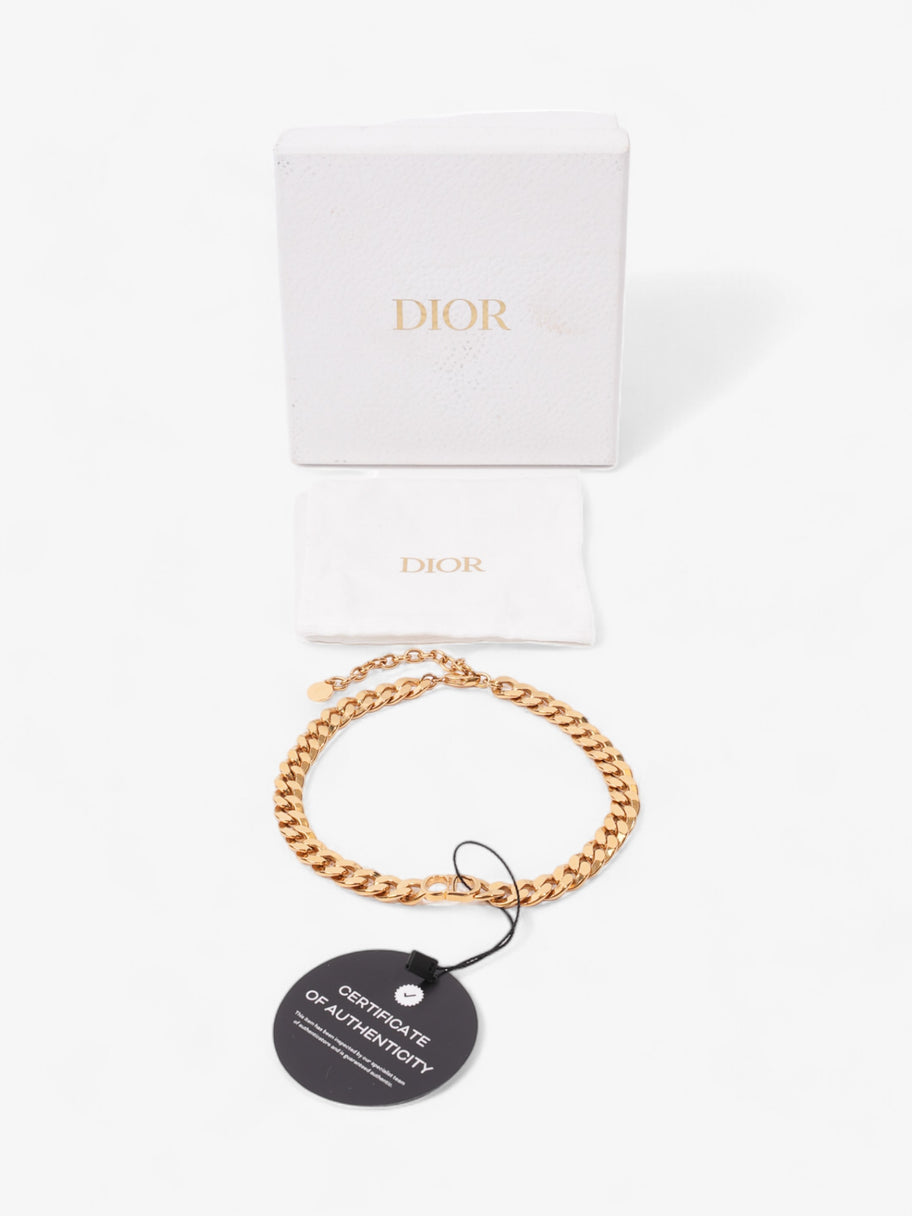 Christian Dior Danseuse Etoile Chain Choker Necklace Gold Base Metal Image 5