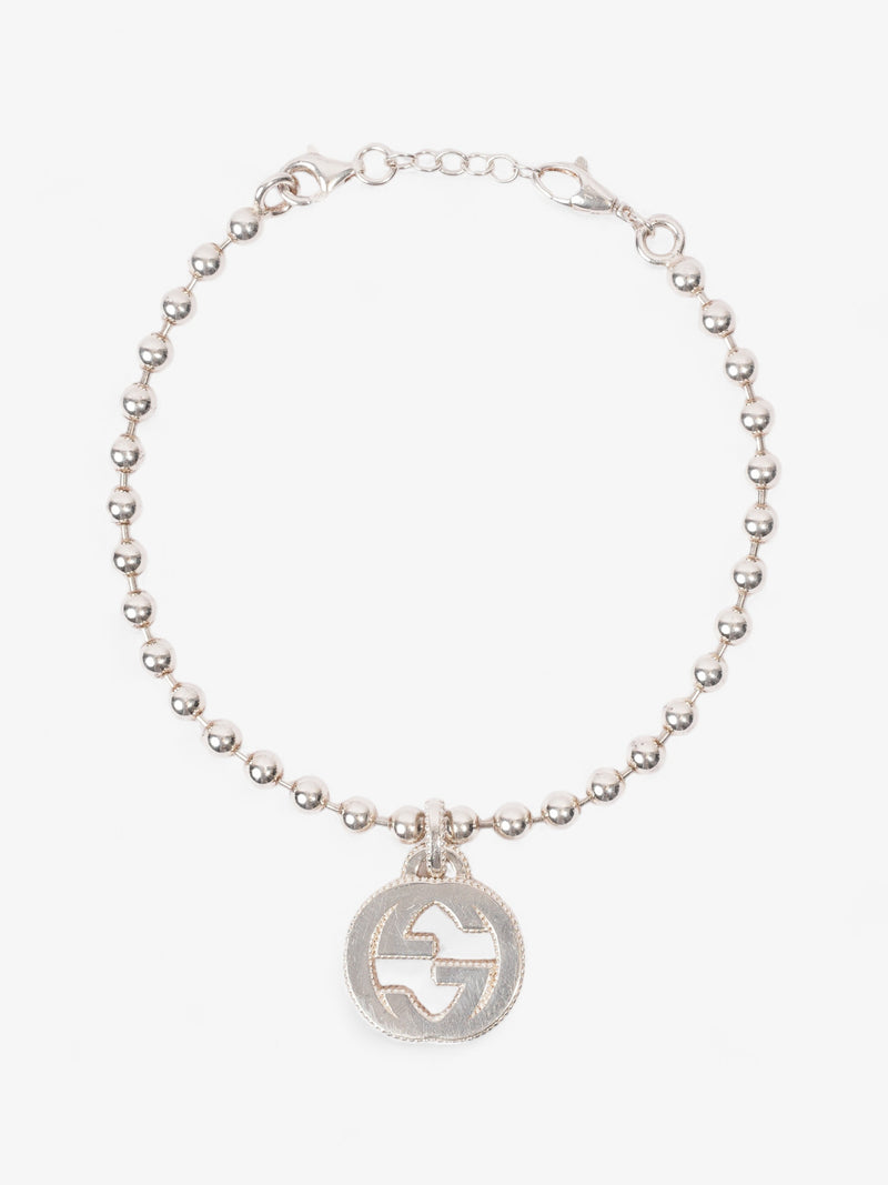  Gucci Interlocking G Bracelet Silver Silver Sterling 17