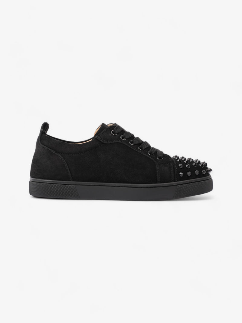  Christian Louboutin Louis Junior Spikes Black Suede EU 36 UK 3