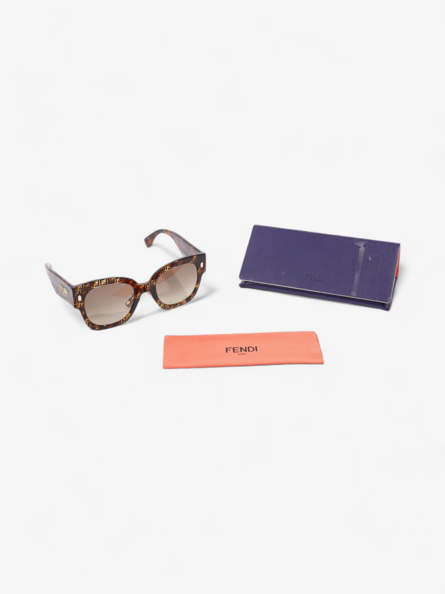 Fendi Roma Square Sunglasses Tortoise  Acetate 150mm Image 8