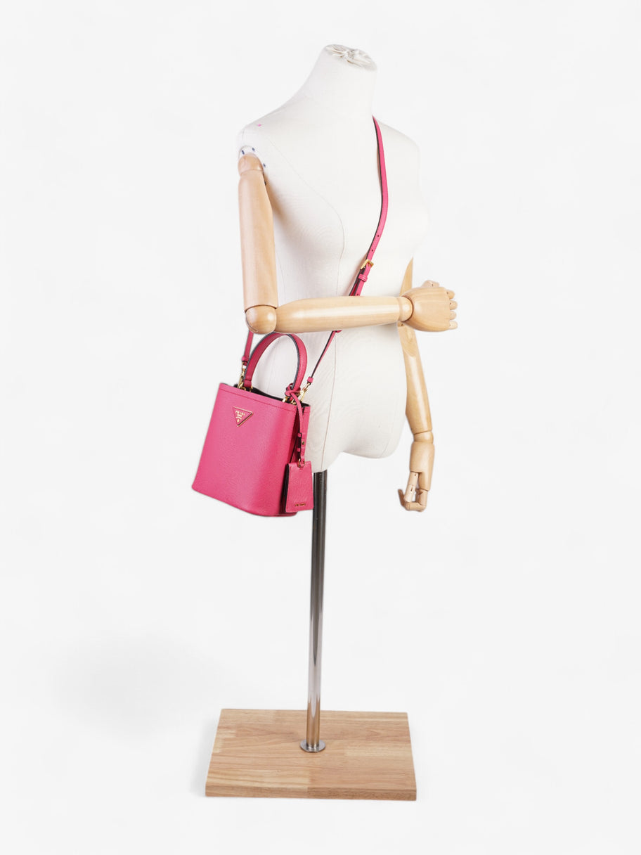 Prada Pannier Hot Pink Saffiano Leather Small Image 2