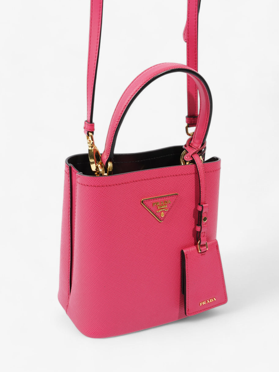 Prada Pannier Hot Pink Saffiano Leather Small Image 7