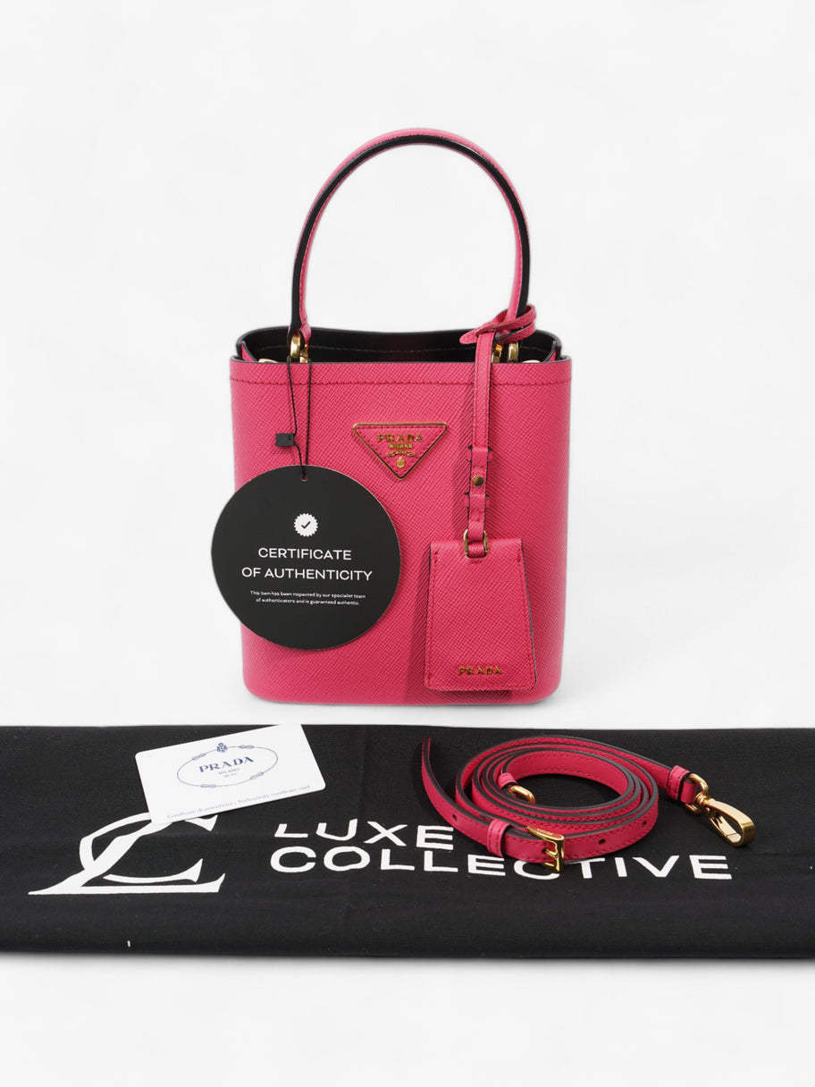 Prada Pannier Hot Pink Saffiano Leather Small Image 9