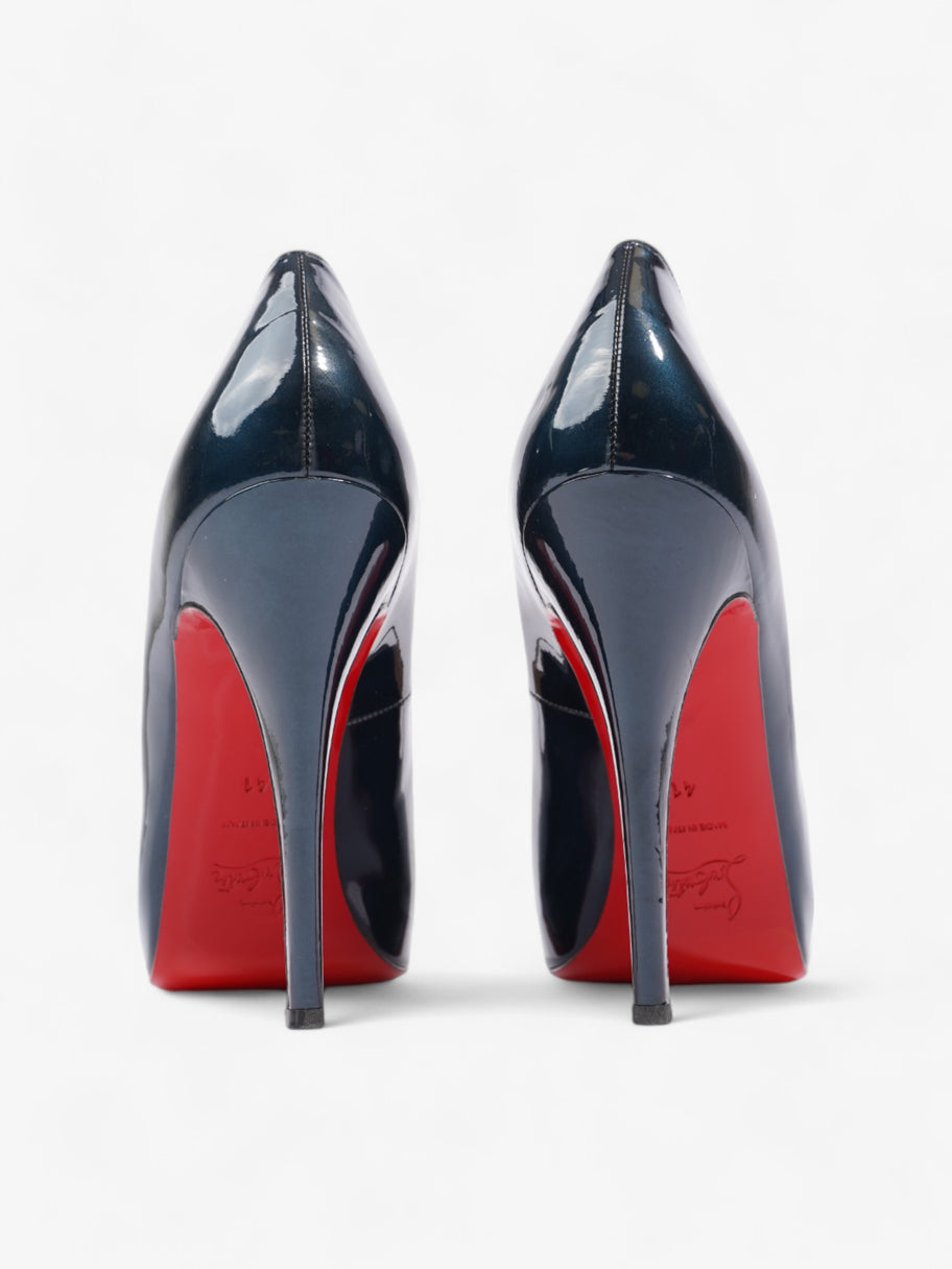 Christian Louboutin Very Prive 120mm Midnight Blue Patent Leather EU 41 UK 8 Image 6