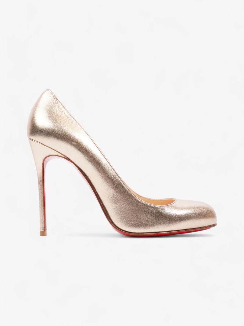  Christian Louboutin Fifi 100 Nichel Leather EU 38.5 UK 5.5