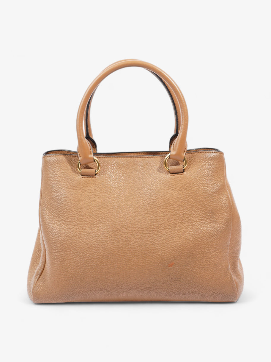 Prada Vitello Phoenix Tote Tan Leather Image 4