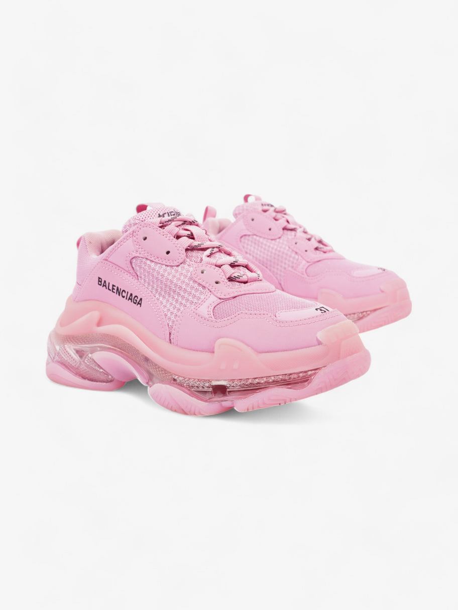 Balenciaga Triple S Clear Sole Pink Mesh EU 37 UK 4 Image 2