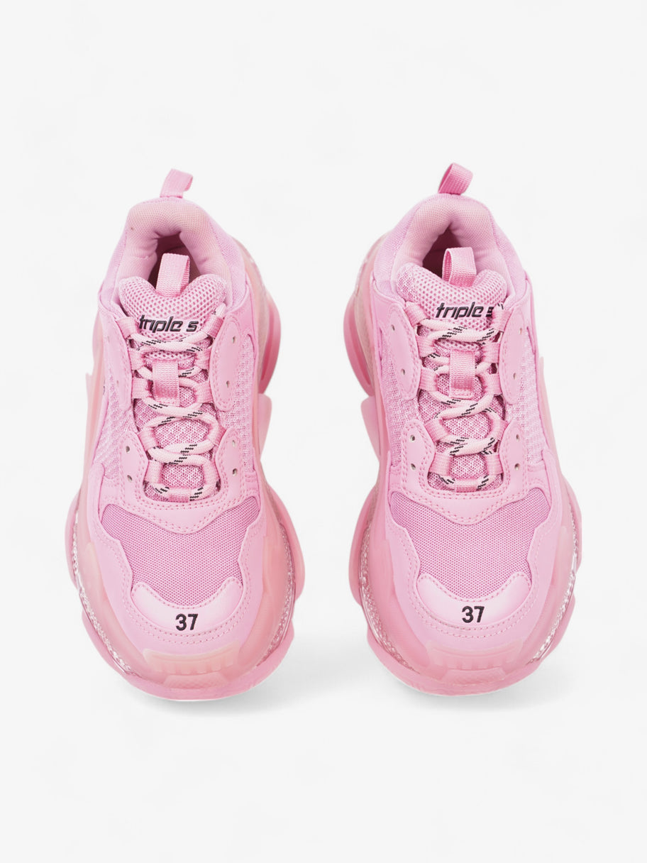 Balenciaga Triple S Clear Sole Pink Mesh EU 37 UK 4 Image 8