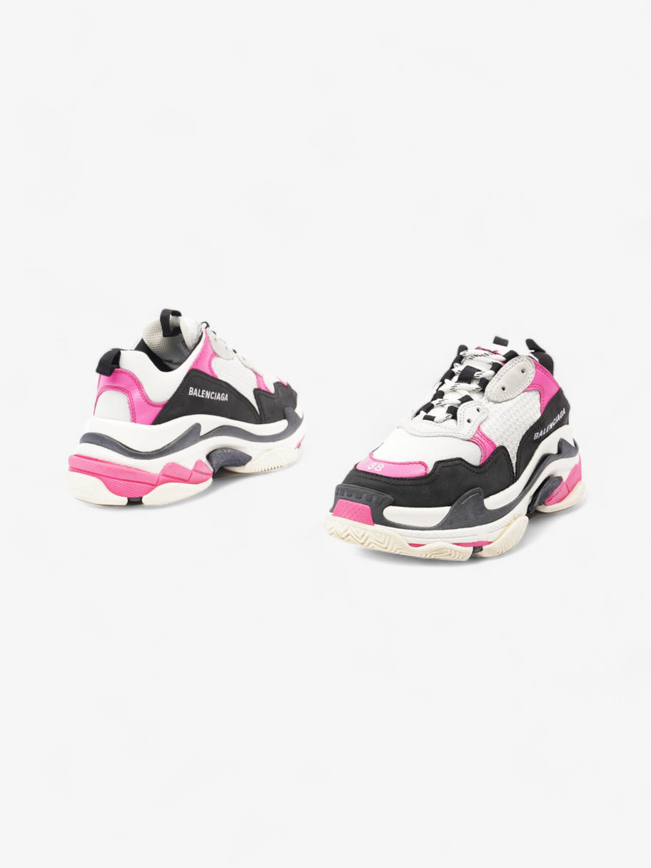 Balenciaga Triple S White / Pink / Black Mesh EU 38 UK 5 Image 9