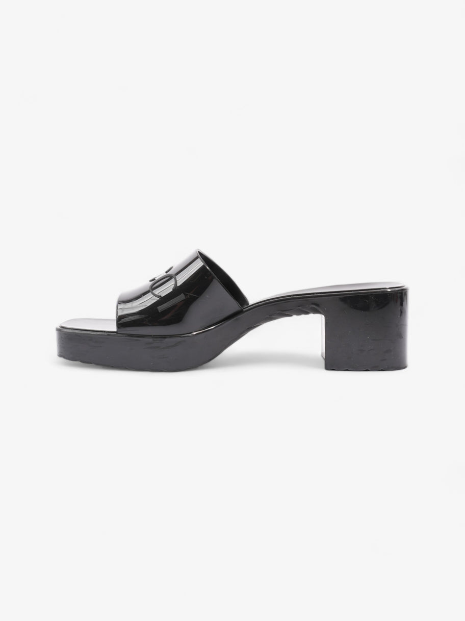 Logo Platform Slide Sandal 40mm Black Rubber EU 38 UK 5 Image 3