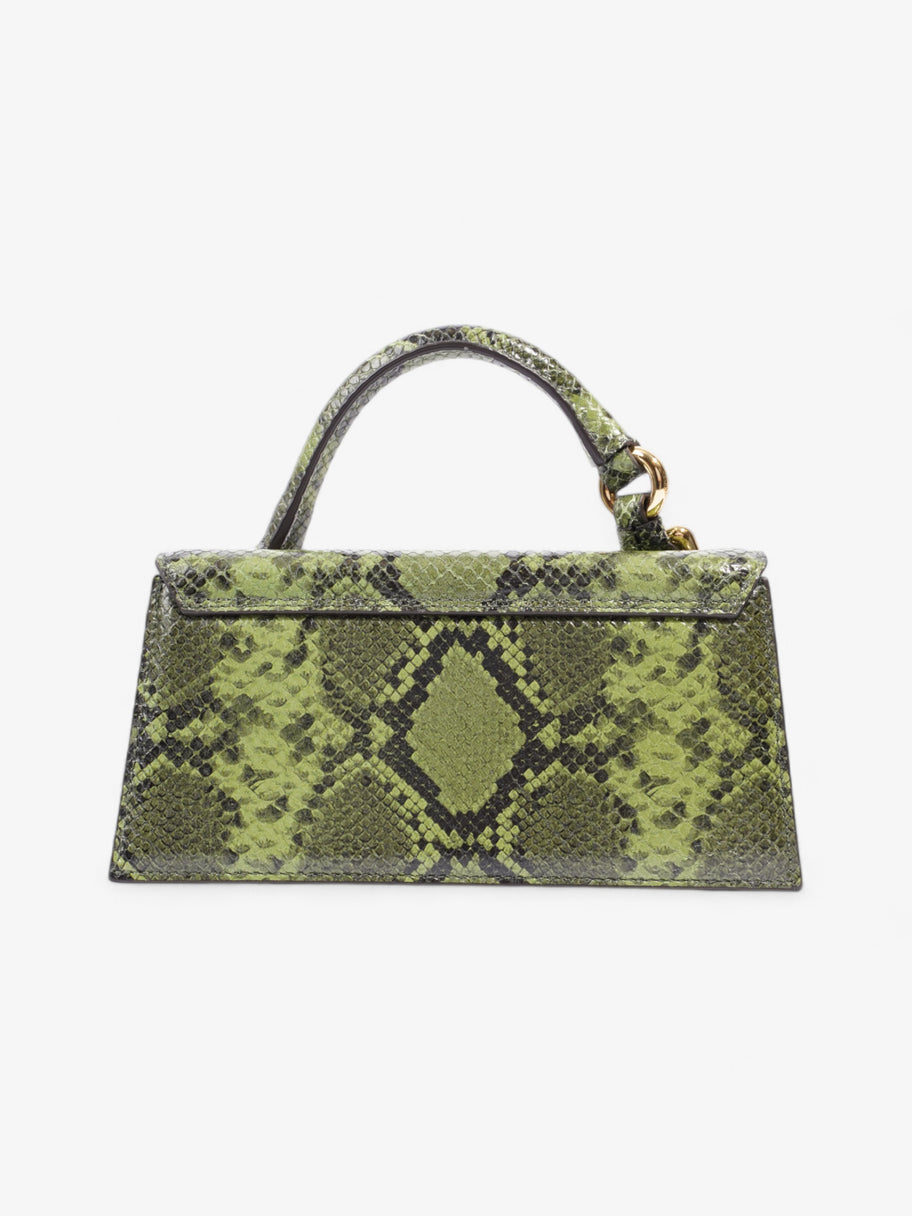 Jacquemus Le Chiquito Long Boucle Green Embossed Leather Image 4