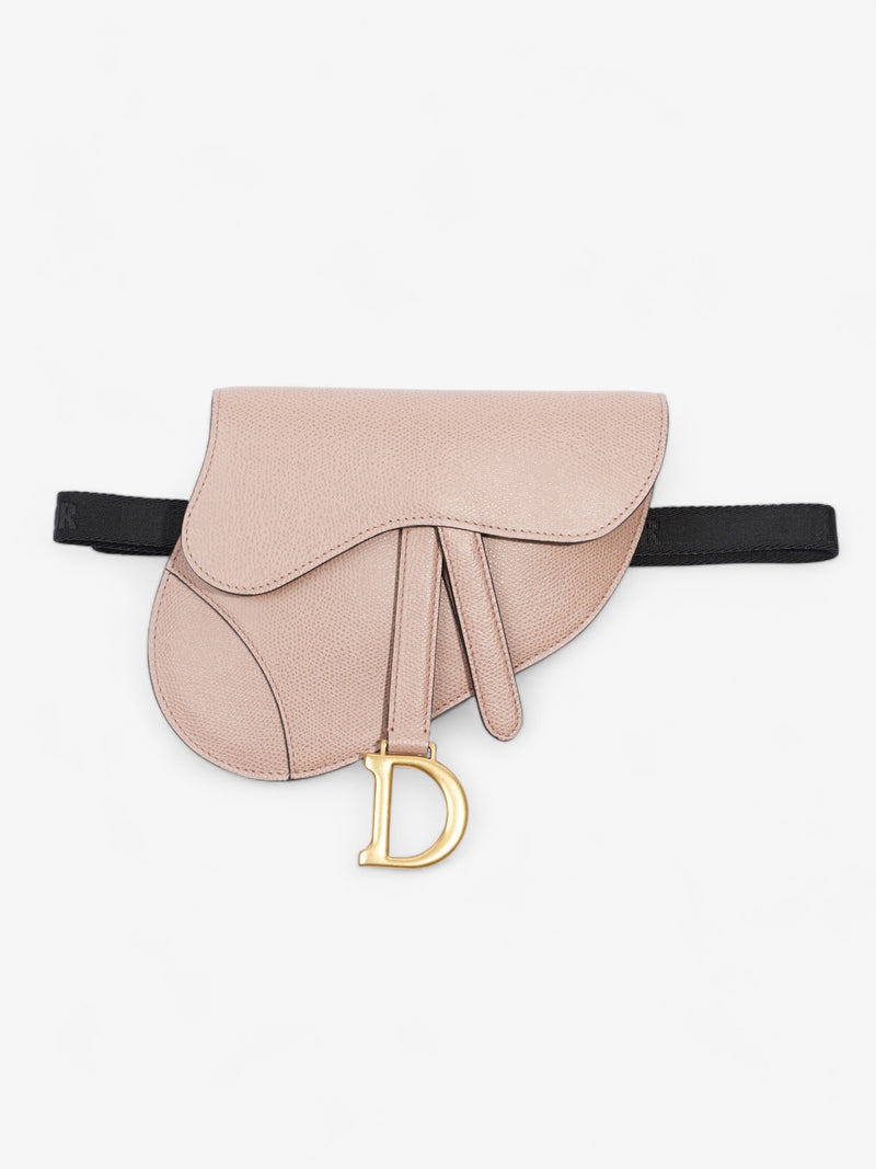  Christian Dior Saddle Belt Pouch Dusty Pink Calfskin Leather