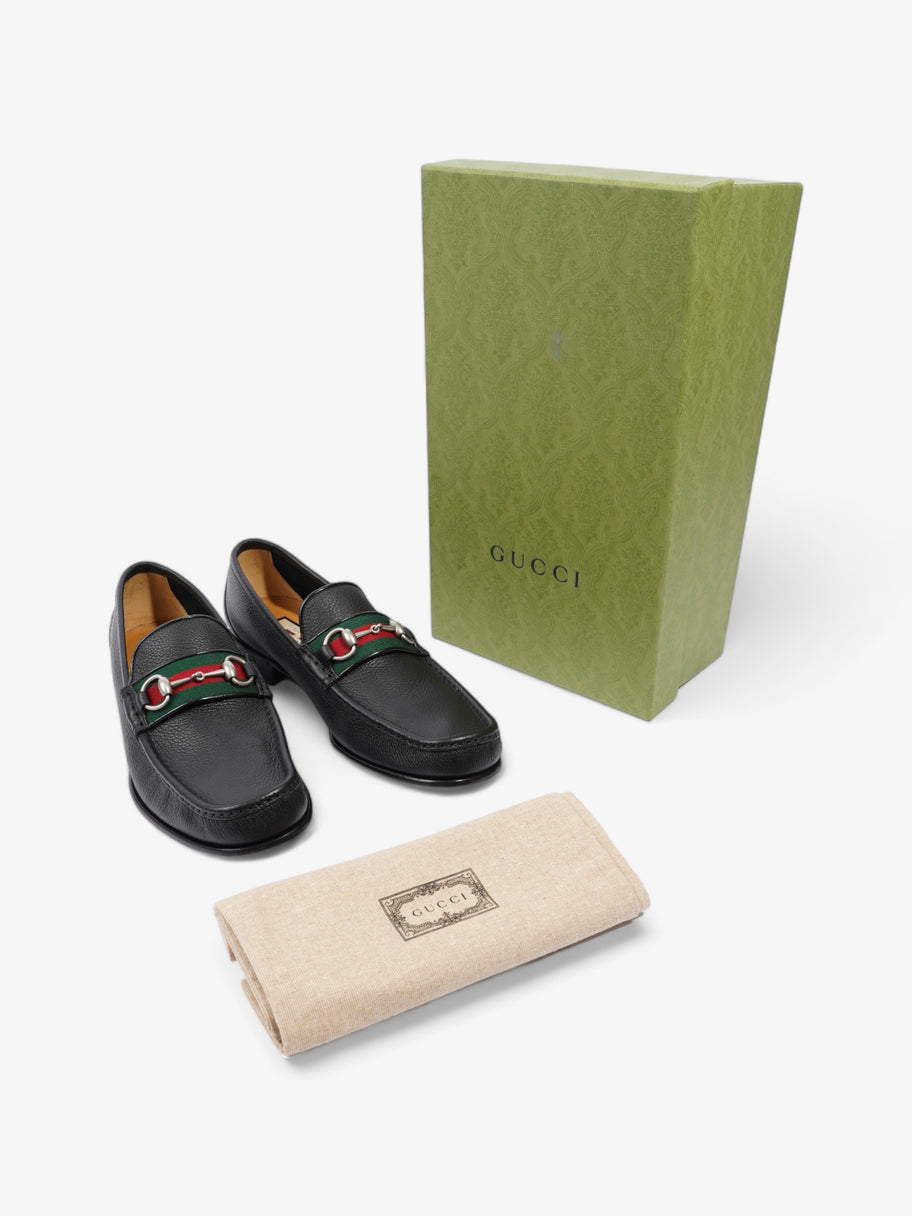 Gucci Horsebit Loafers Black / Green / Red Leather EU 45 UK 11 Image 10