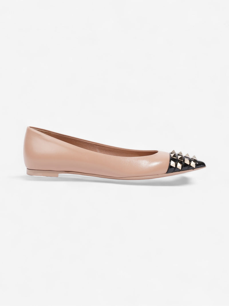  Valentino Rockstud pumps Nude / Black / Gold Leather EU 37 UK 4