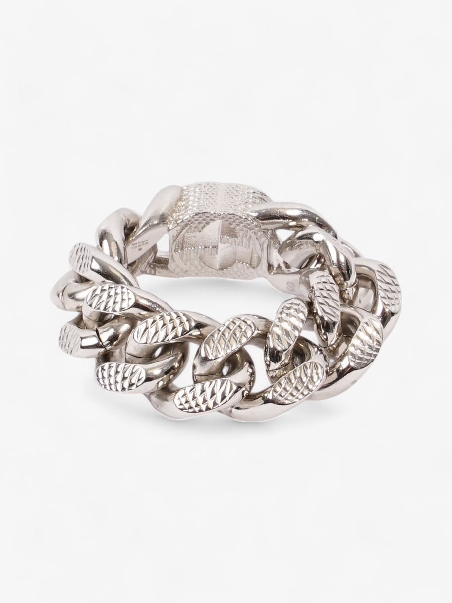 Gucci Interlocking G Gourmette Chain Ring Palladium Palladium Small (Circumference - 54mm) Image 3