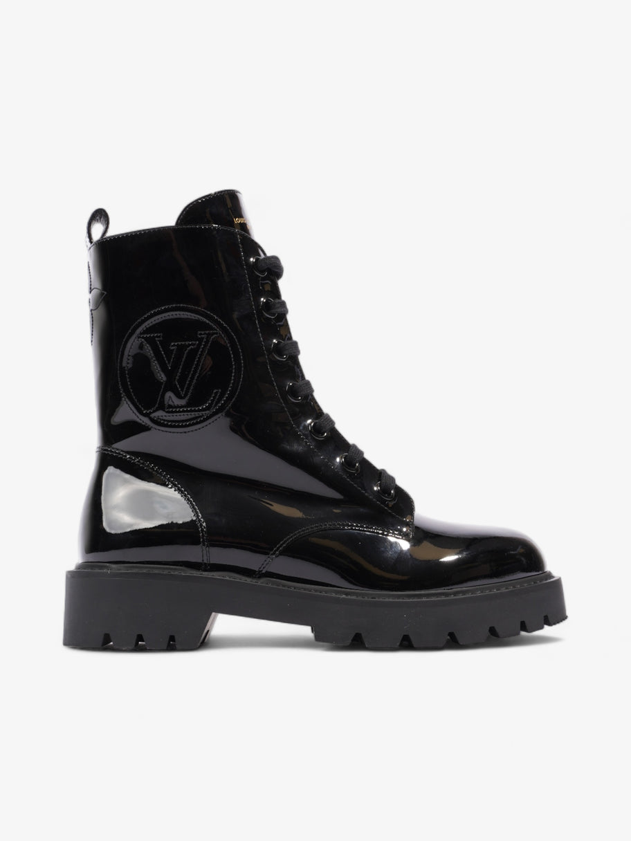 Louis Vuitton Territory Flat Ranger Boots Black Patent Leather EU 40 UK 7 Image 1