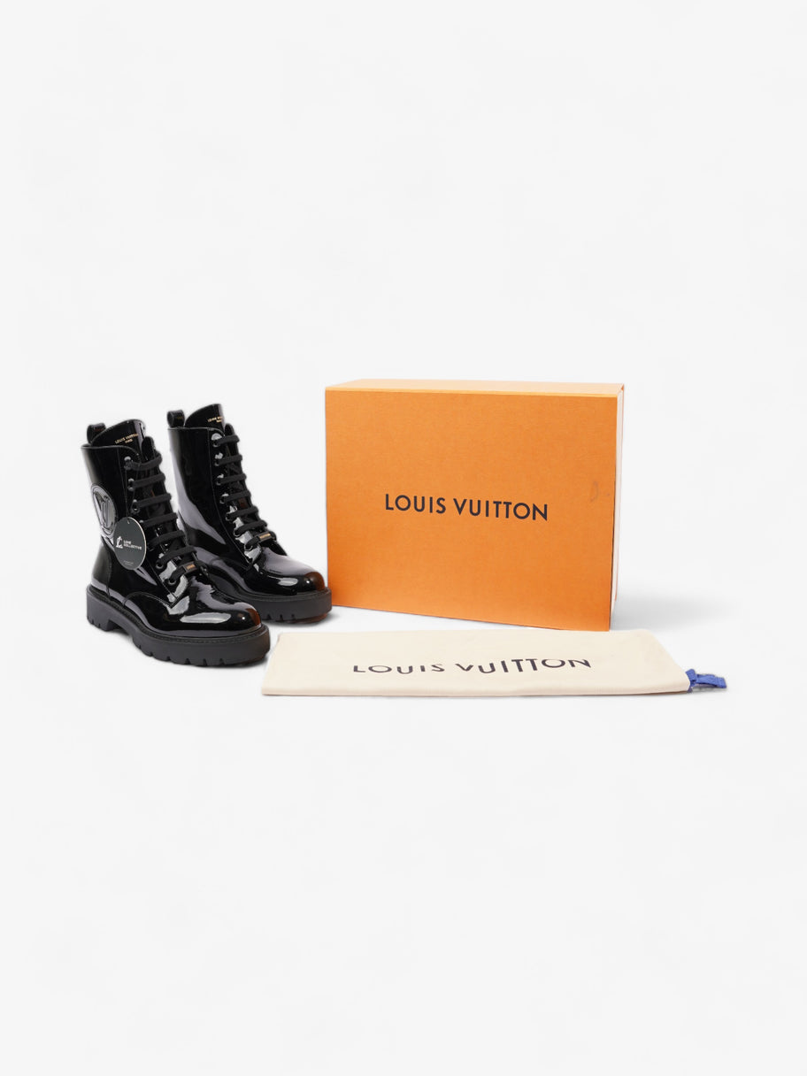 Louis Vuitton Territory Flat Ranger Boots Black Patent Leather EU 40 UK 7 Image 10