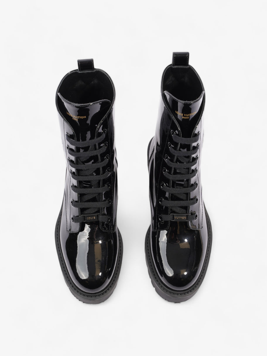 Louis Vuitton Territory Flat Ranger Boots Black Patent Leather EU 40 UK 7 Image 8