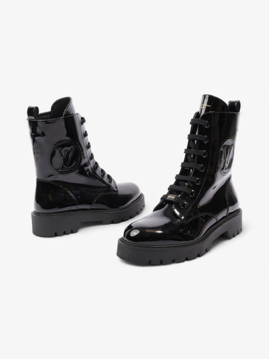 Louis Vuitton Territory Flat Ranger Boots Black Patent Leather EU 40 UK 7 Image 9