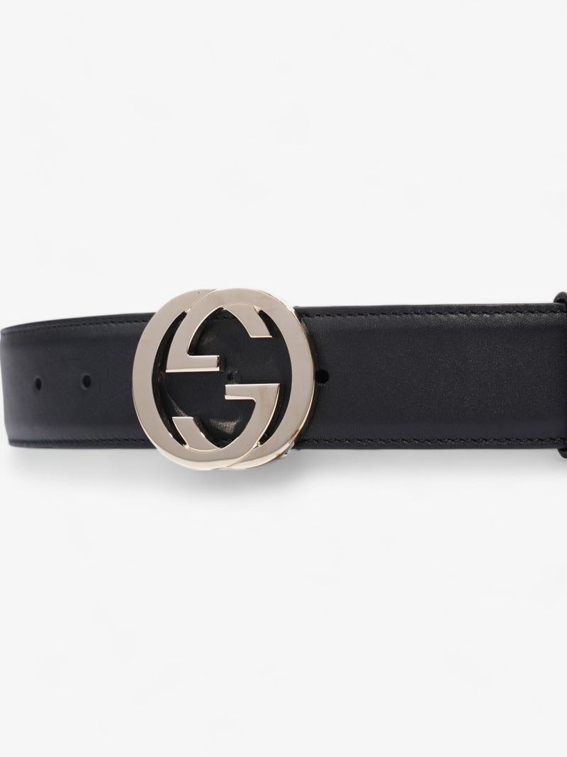  Gucci Interlocking G Belt Black / Gold Leather 70cm / 28