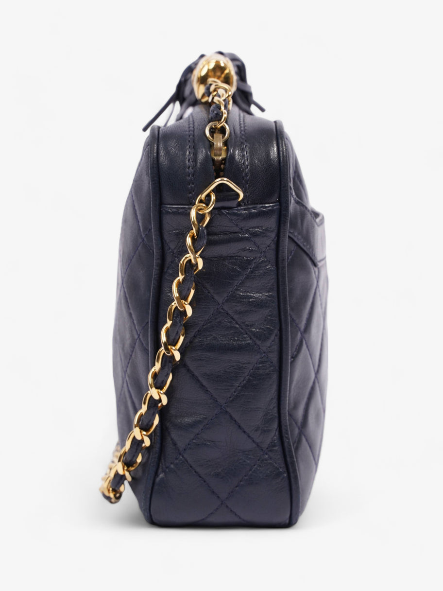 Camera Tassel Navy Lambskin Leather Image 5