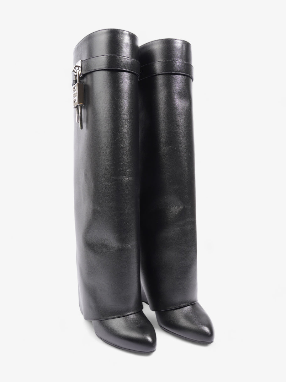 Givenchy Shark Lock Boots Black Leather EU 37.5 UK 4.5 Image 2