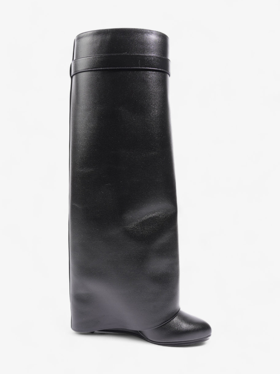 Givenchy Shark Lock Boots Black Leather EU 37.5 UK 4.5 Image 4